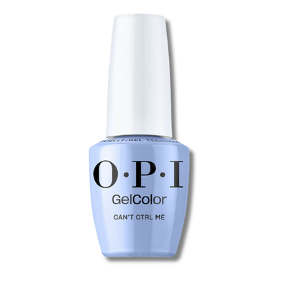 OPI GelColor nail polish in the shade 'Can't Ctrl Me', featuring a light blue bottle and a white cap, shown on a clean white background.
