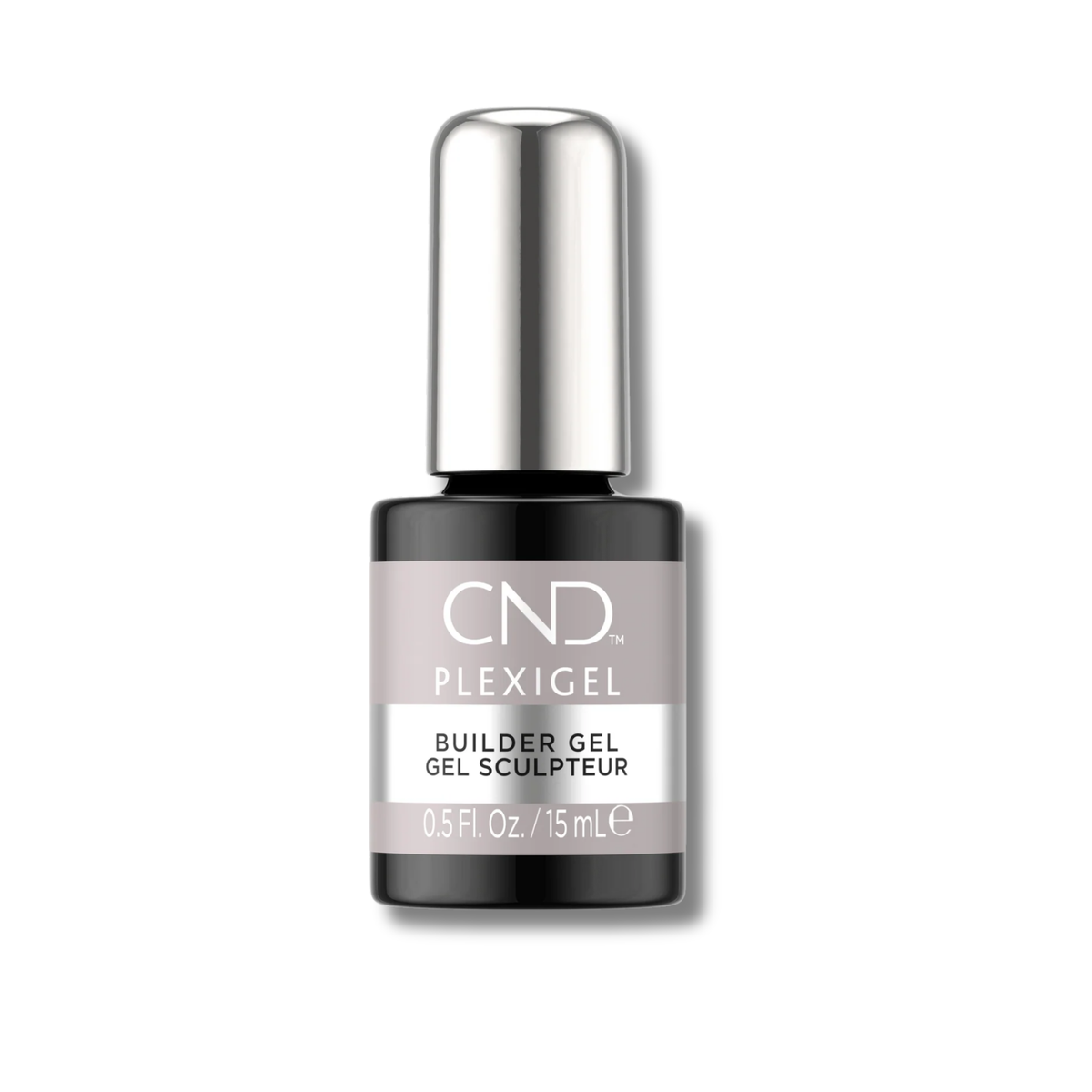 CND Plexigel Builder Gel nail polish in a 0.5 fl.