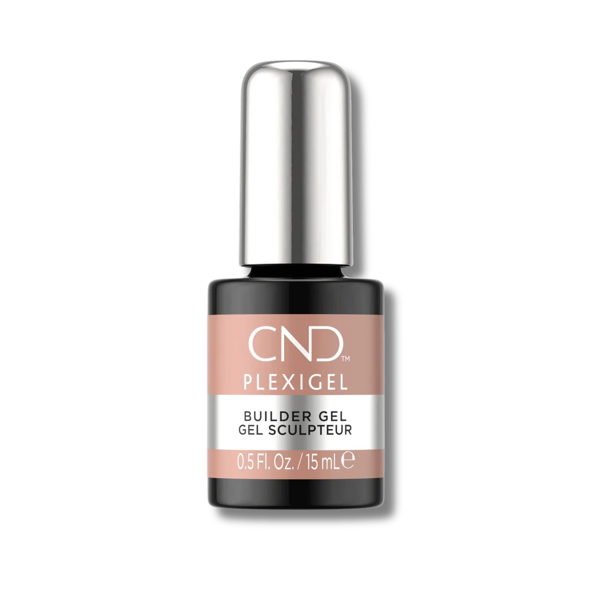 CND Plexigel Builder Gel nail polish in a 0.5 fl.