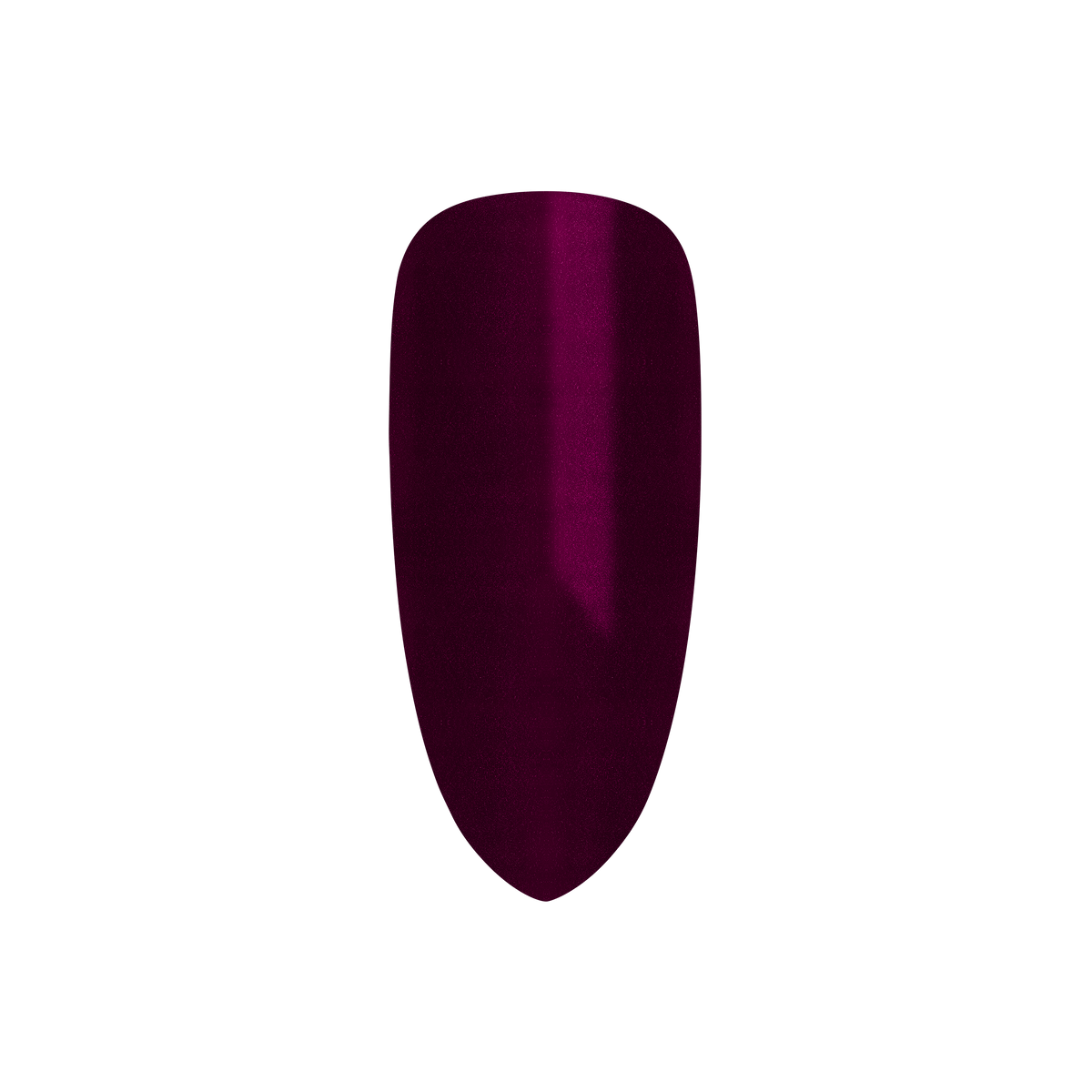Maroon-colored nail polish swatch on a white background