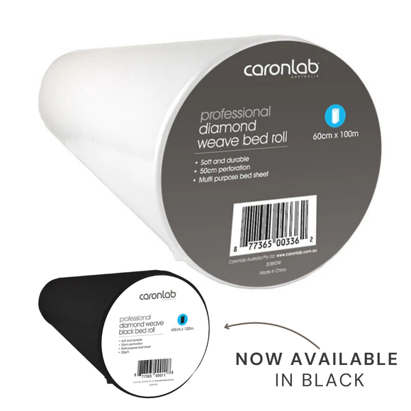 Caron Diamond Weave Perforated Bed Roll - 100m (White or Black Available)