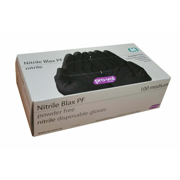 Black Nitrile Gloves 100box