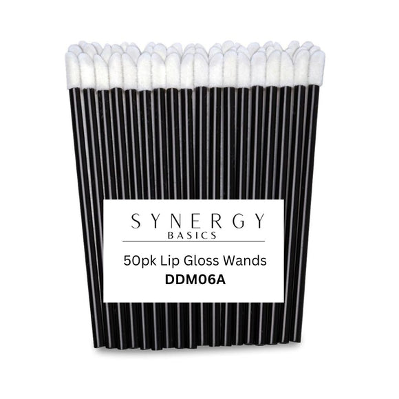 Synergy Basics Angled Lip Wand/Brushes - 50pk