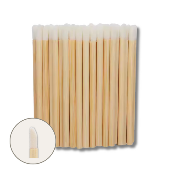 Bamboo Lip Wand/Brushes - 50pk
