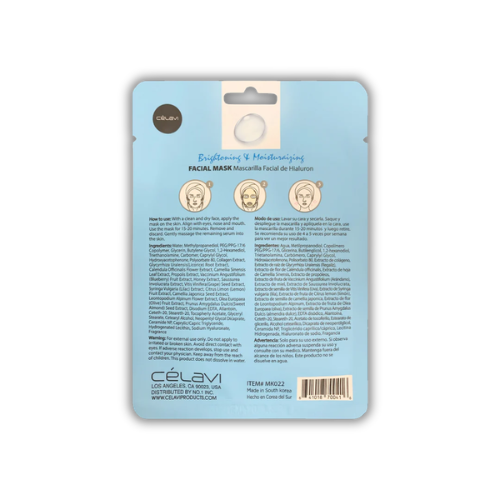 Celavi Hyaluronic Acid Sheet Mask