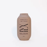 Body custard bottle with branding on a white background