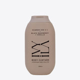 Body custard bottle with branding on a white background