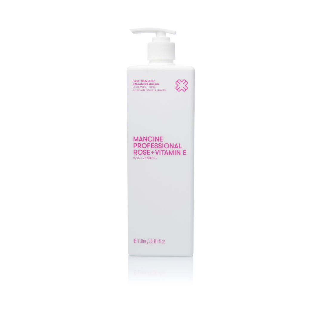 Mancine Rose & Vitamin E Lotion 300ml/1L | Hand and Body Lotion