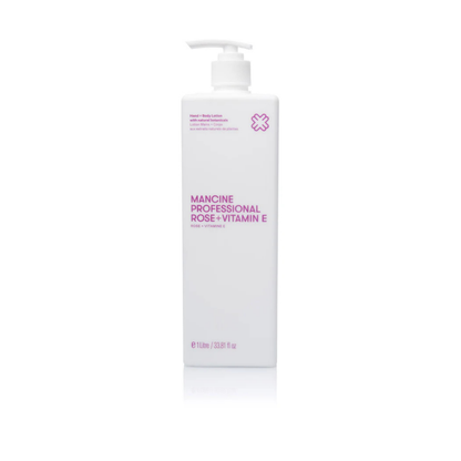 Mancine Rose & Vitamin E Lotion 1L – Hand and Body Lotion