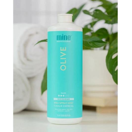 Mine Tan Olive Pro Spray Mist - 1L | Dark Natural Olive Bronze Tan