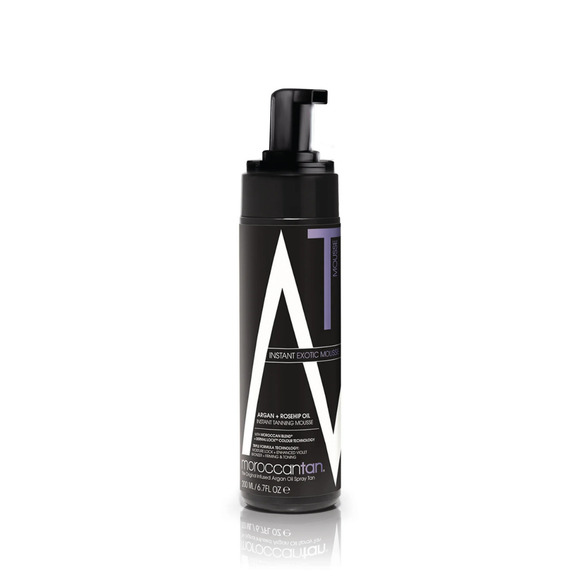 Moroccan Tan Exotic Mousse 200ml – Violet-Based Formula for Dark to Ultra-Dark Tan
