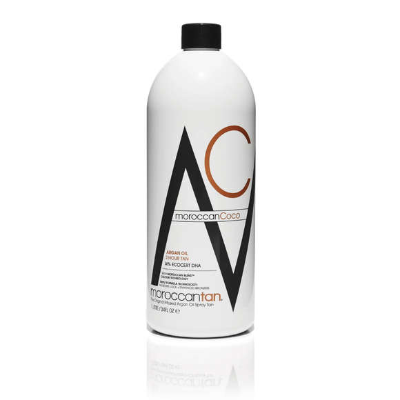 Moroccan Tan Coco 2hr 14% DHA Tanning Mist 1L – Darkest Green-Based Formula