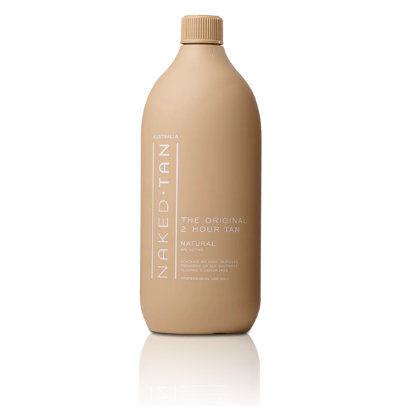Naked Tan Natural Tanning Mist 1L – 8% DHA Spray Tan for Brides & Fair Skin
