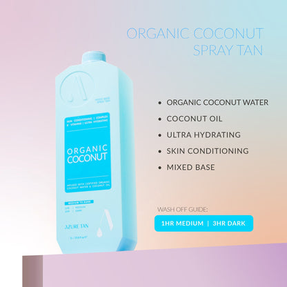 Azure Tan Organic Coconut - 1L
