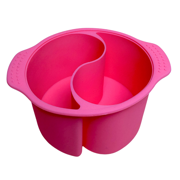 Browed Wax Pot Silicone Insert - Two Section