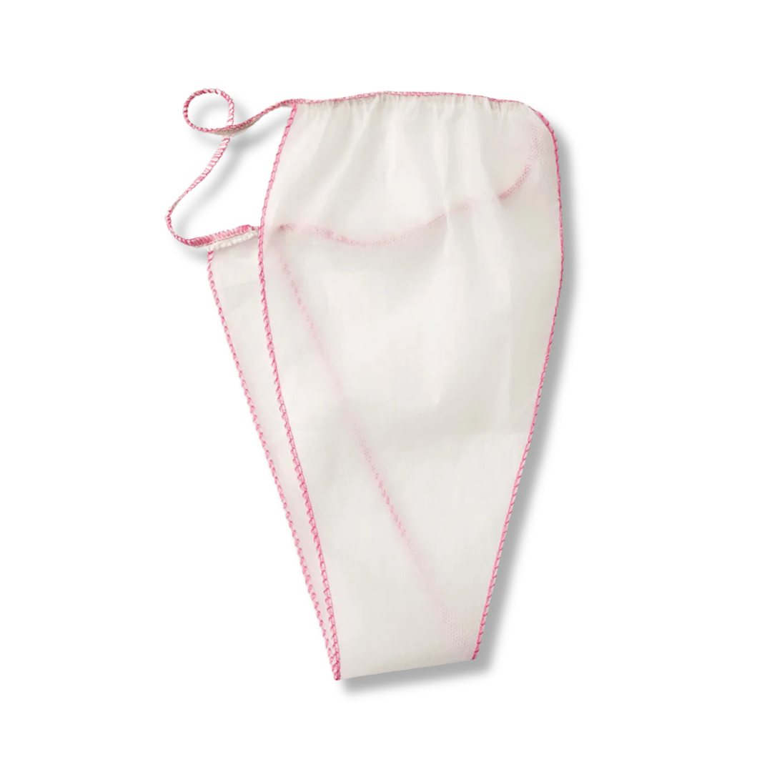 Stringy G Pin Synergy G-Strings White/Pink Edge 100pk – Synergy Beauty Supplies