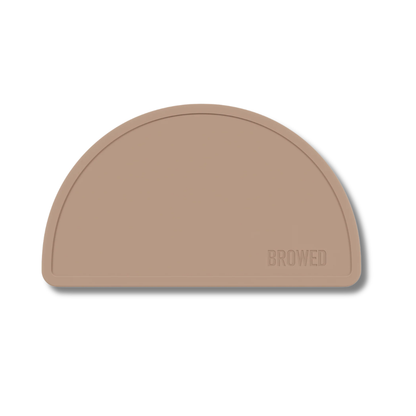 Browed Silicone Table Protector |  Chocolate or Taupe