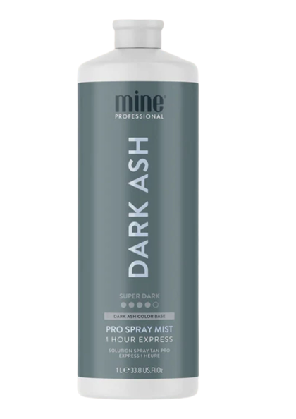 Mine Tan Dark Ash Pro Spray Mist - 1L | Cool-Toned Dark Tan