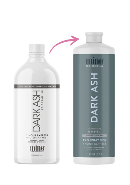 Mine Tan Dark Ash Pro Tanning Mist - 1ltr