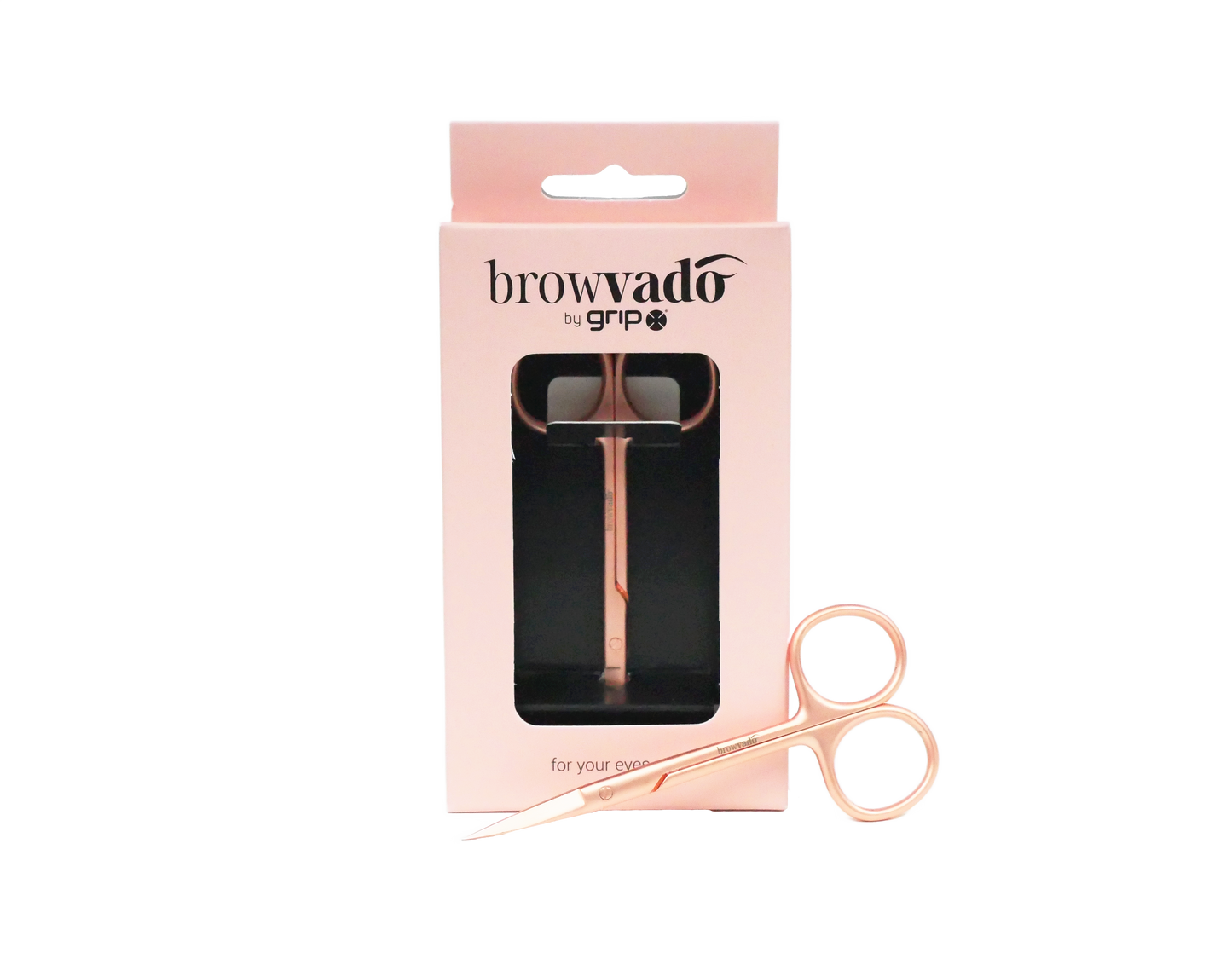 Caron BrowVado Precision Scissors - Rose Gold