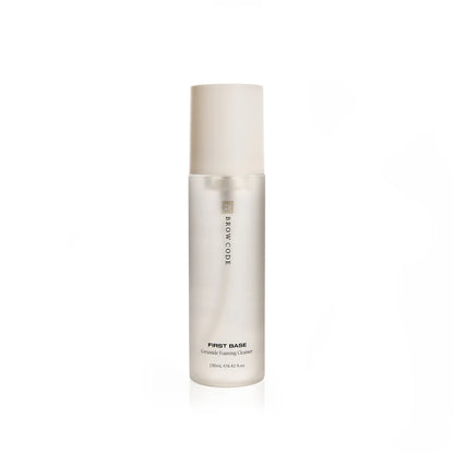 Skincare bottle labeled 'Brow Code' on a white background
