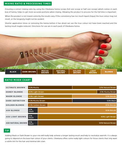 Elleebana Light Brown Brow Henna 10g