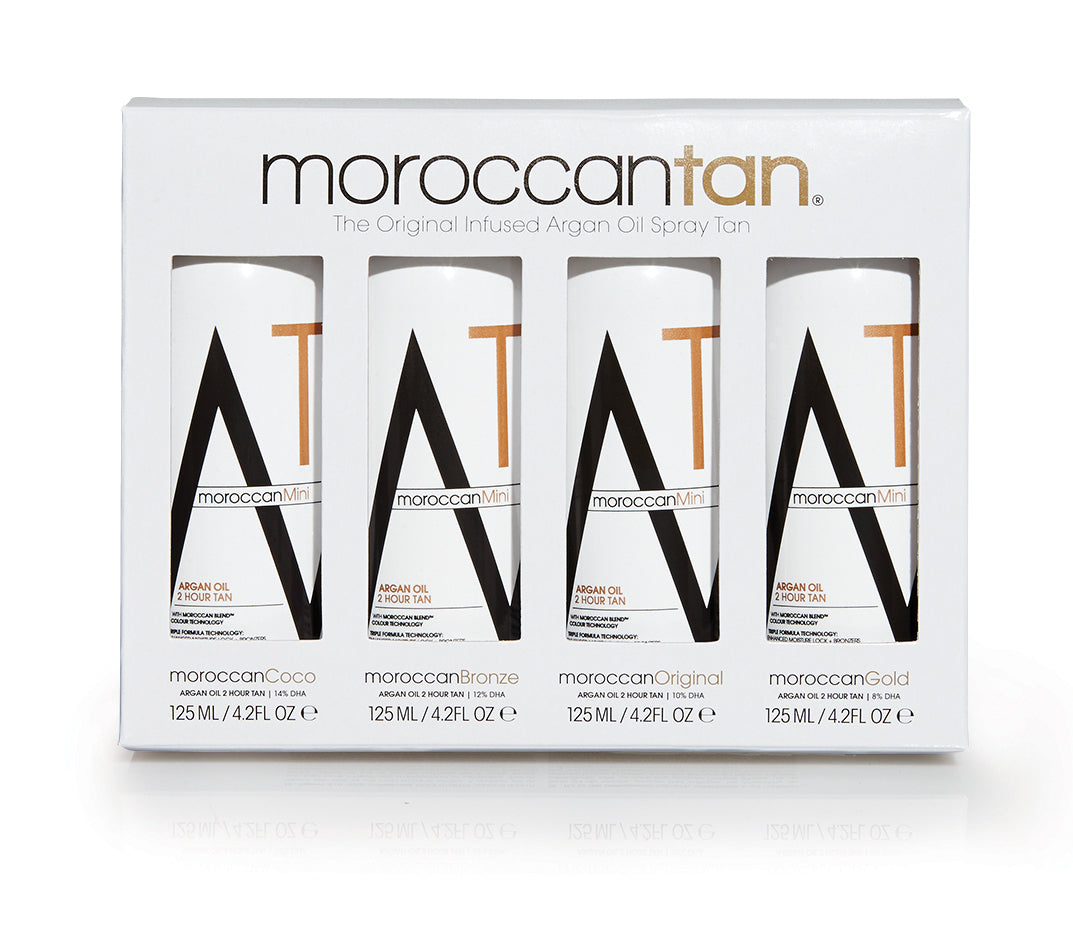 Moroccan Tan Original Sample Pack | 4 x 125ml Professional Tanning Solutions