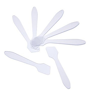 Small Cream Spatulas - 50 Pack Disposable Cosmetic Spatulas