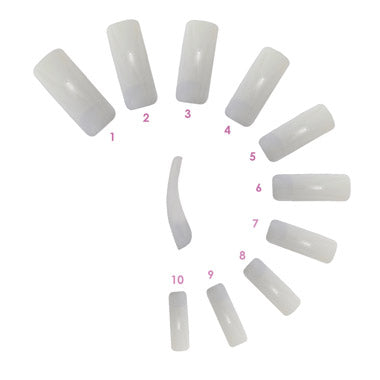 Hawley Ultra Form Tips – Natural Full Well Nail Tips