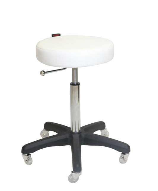 Turbo Gas Lift Stool – Black, White & Tan